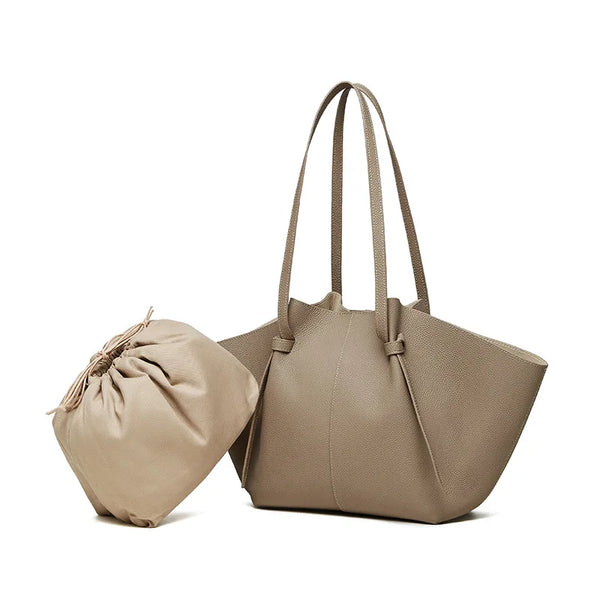Sac fourre-tout en cuir grainé